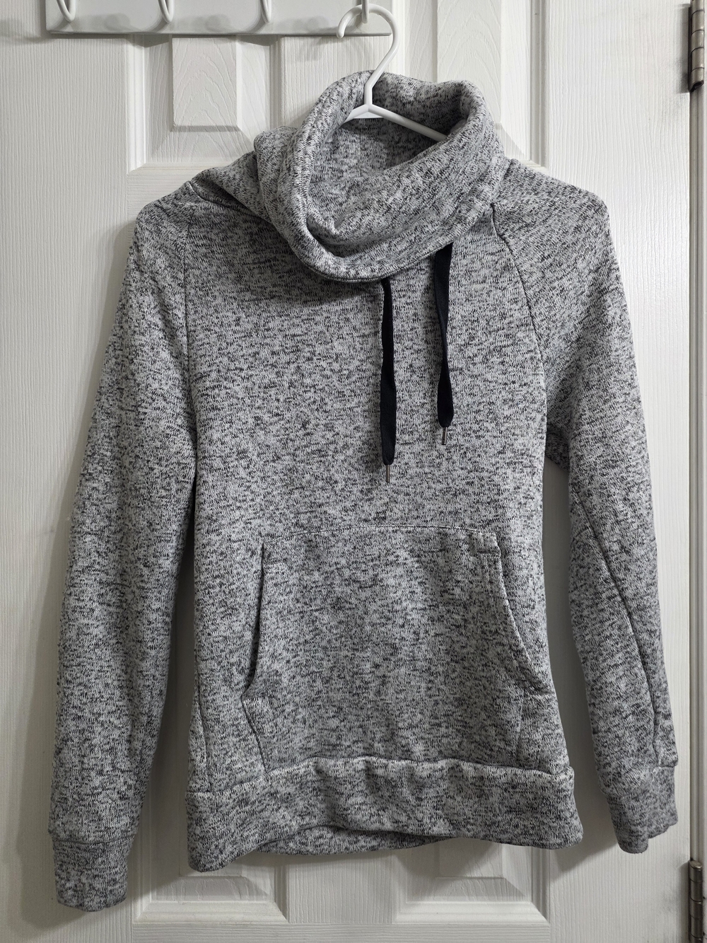 Derek Heart Gray Cowl Neck Hoodie Sweater - Size S